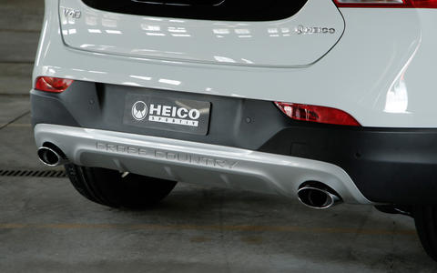 HEICO SPORTIV Volvo Tuning V40CC (526) Detailansicht Doppelrohr-Sportabgasanlage (1)