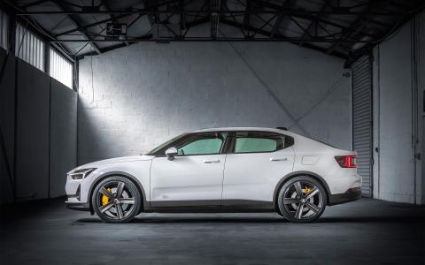 HEICO SPORTIV Polestar 2 mit Sportfedern, Seitenansicht (1)