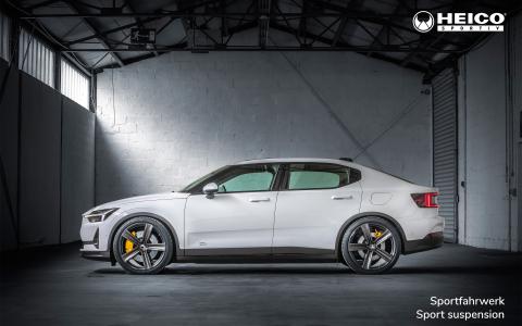 HEICO SPORTIV Polestar 2 side with sport suspension