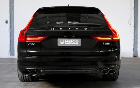 HEICO SPORTIV Volvo V90 (235) black, Edelstahl Endrohre black chrome 9