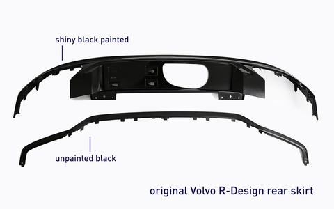 Volvo R-Design Rear skirt S60/V60 (224/225) 