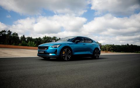 Polestar 2 by HEICO SPORTIV with sport springs (Conti Tuning Event 2021) 